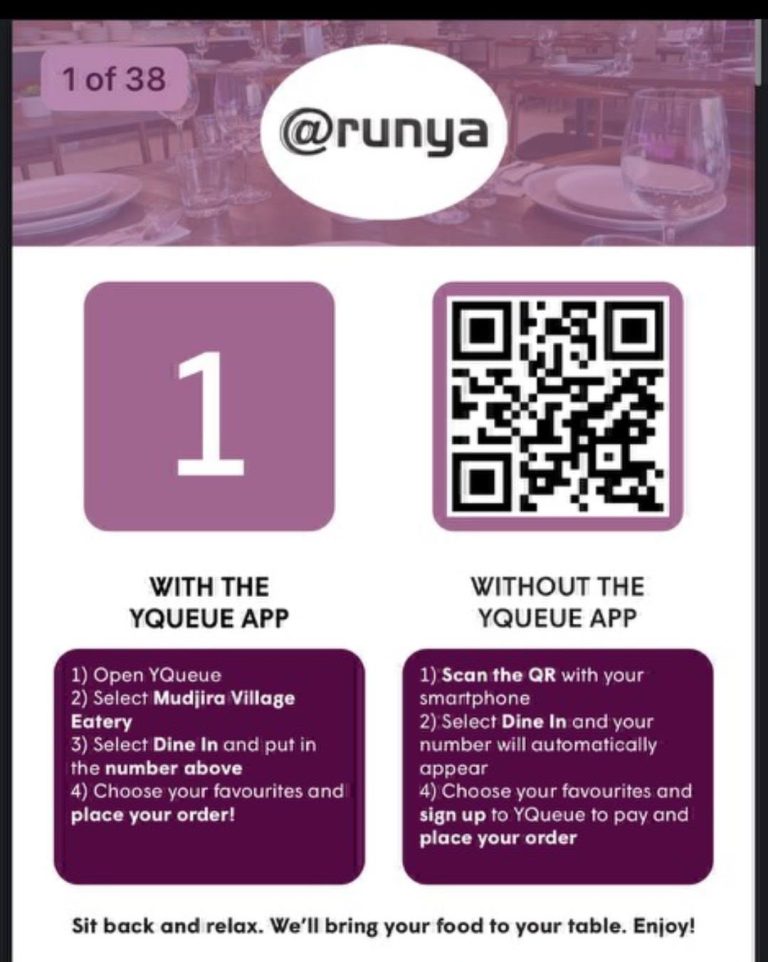 CONTACTLESS order now available:
 -Take-away
 -Dine-in
 -Table service  is avail…