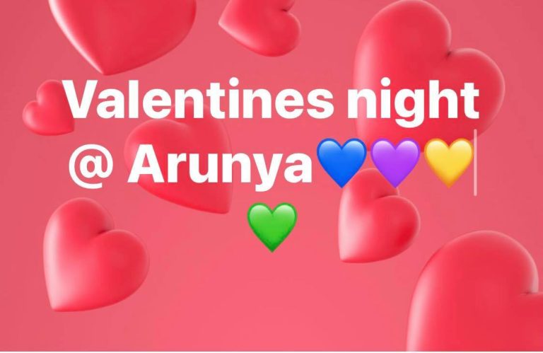 Arunya now taking booking for Valentines Day. Sunday. February 14th.