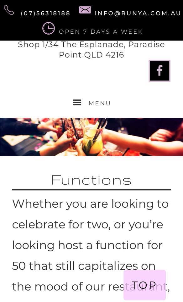 EXPECTING TO OPEN EARLY JUNE.
 FUNCTION & EVENT:
 @RUNYA can assist with you…