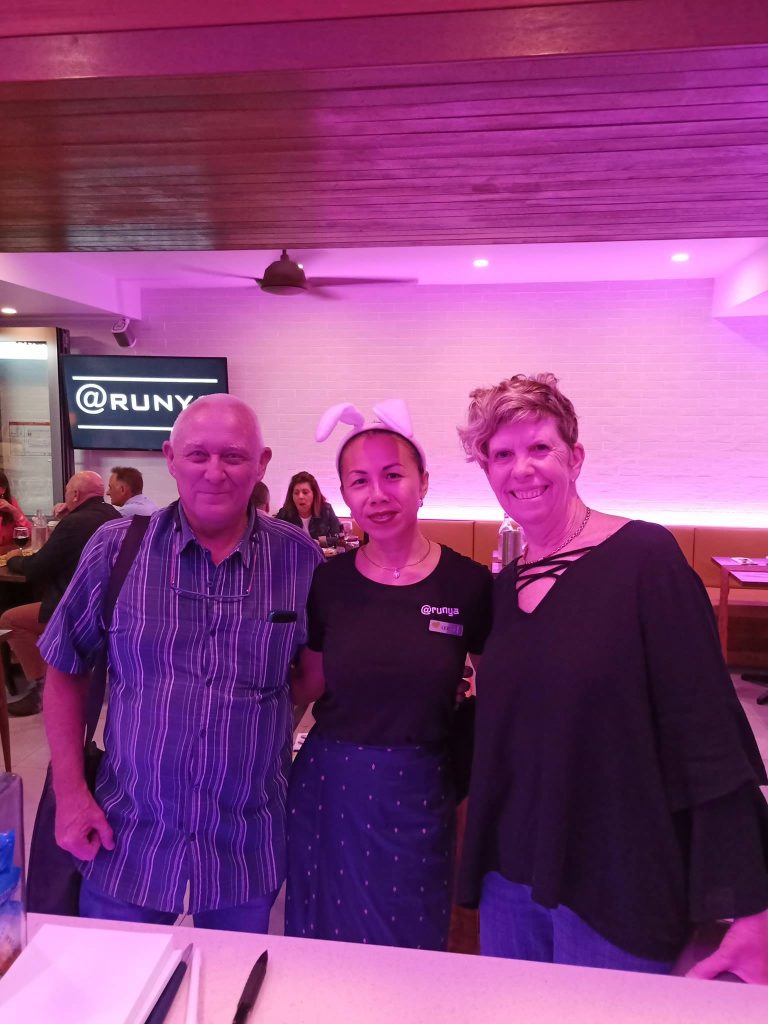 Met this lovely couple @ Arunya^_^
 Thank you Chris & Ann.