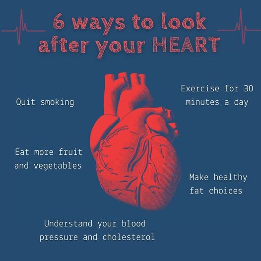 Don’t forget your heart 

Keeping your heart healthy is something you can work o…